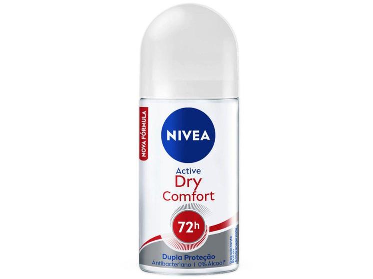 Imagem de Desodorante Antitranspirante Roll On Nivea - Dry Comfort Feminino 50ml