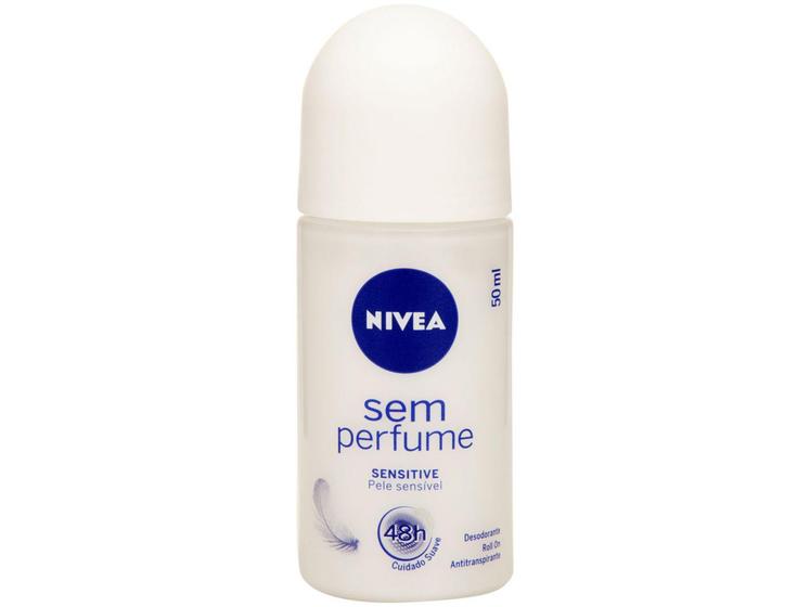 Imagem de Desodorante Antitranspirante Roll On Nivea - Sem Perfume Feminino 50ml