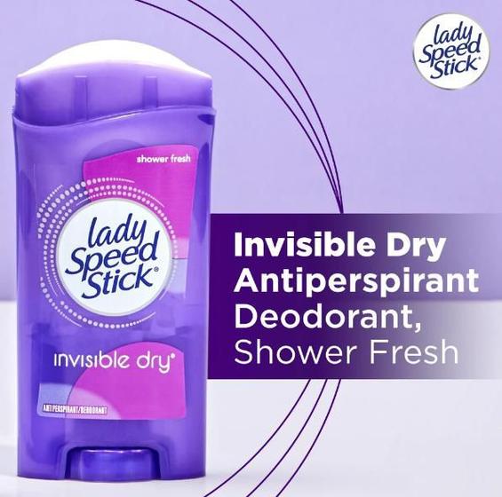 Imagem de Desodorante/Antitranspirante, Sólido Invisível, Shower Fresh, Lady Speed Stick