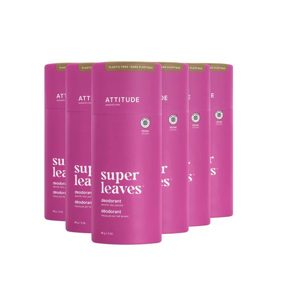 Imagem de Desodorante Attitude Chá Branco - Sem Plástico - 90ml (6 Unidades)