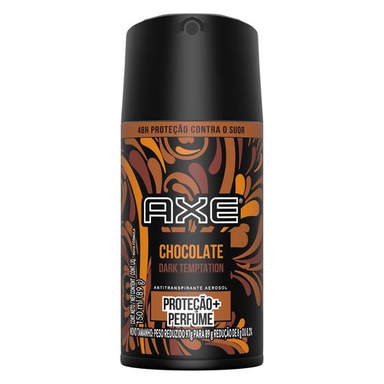 Desodorante Axe Chocolate Dark Temptation Body Spray Aerosol 150ml Menor preço em Desodorante Axe Chocolate Dark Temptation Body Spray Aerosol 150ml