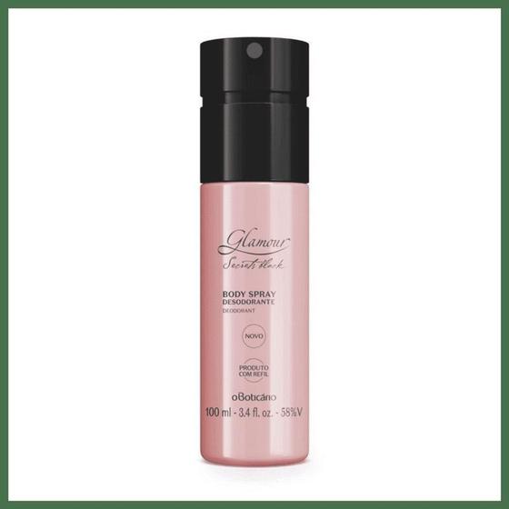 Imagem de Desodorante Body Spray Glamour Secrets Black 100ml - O Boticário