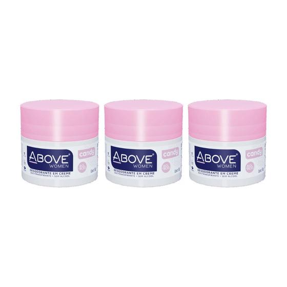 Imagem de Desodorante Creme Above Candy 50g-Kit C/3un