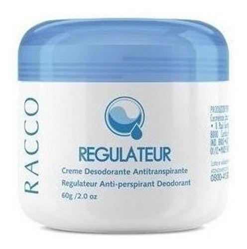 Imagem de Desodorante Creme Antitranspirante Contra Suor Odor Testado Dermatologicamente Linha Premium Regulatéur Original Racco 60g (1000)