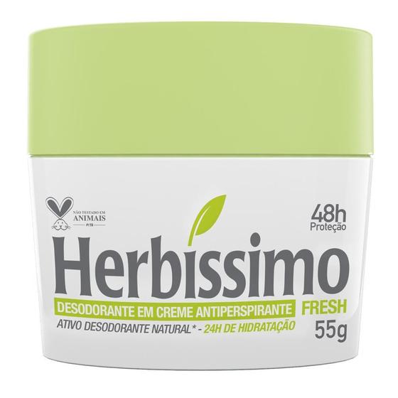 Imagem de Desodorante Creme Antitranspirante Fresh Herbíssimo 55G