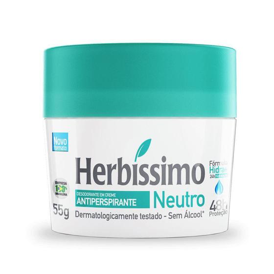 Desodorante Creme Antitranspirante Neutro Herbissimo 55G - Herbíssimo Menor preço em Desodorante Creme Antitranspirante Neutro Herbissimo 55G - Herbíssimo