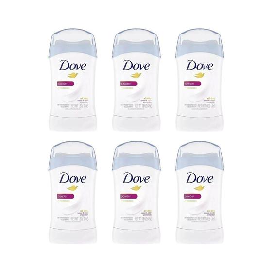 Imagem de Desodorante Creme Dove Fem Stick Powder 45G - Kit Com 6Un