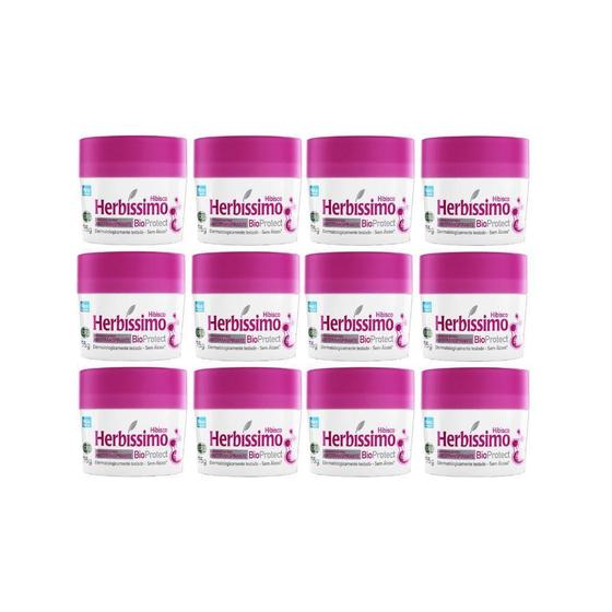 Imagem de Desodorante Creme Herbíssimo 55G Bio Protect Hibisc-Kit 12Un