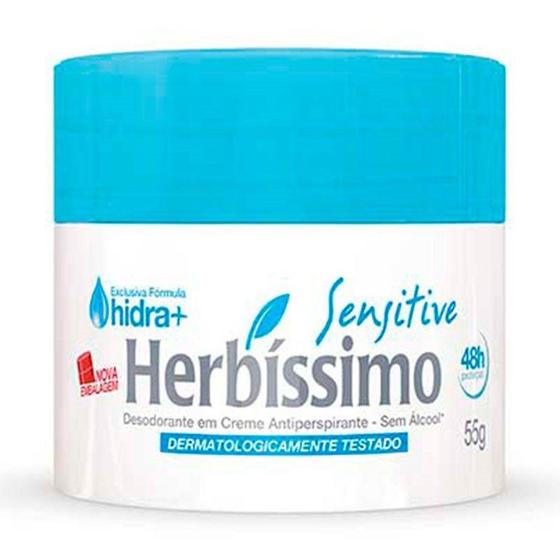 Imagem de Desodorante Creme Herbíssimo Sensitive 55g - Herbissimo
