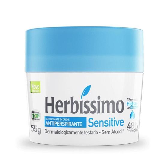 Imagem de Desodorante Creme Herbissimo Sensitive Antitranspirante 55g