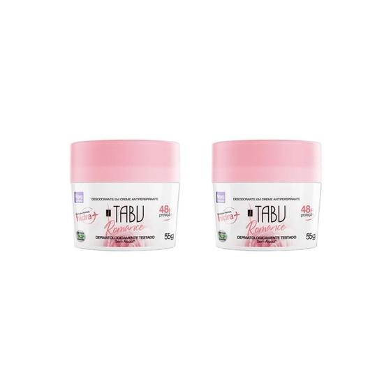 Imagem de Desodorante Creme Tabu 55G Romance - Kit Com 2Un