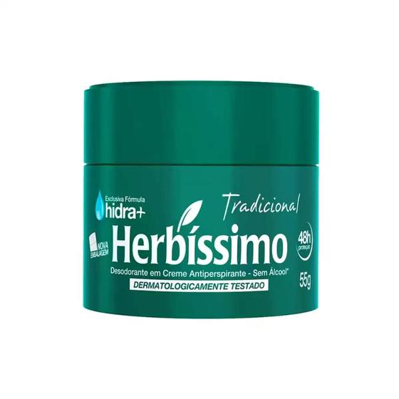 Imagem de Desodorante Creme Tradicional Herbíssimo 55g