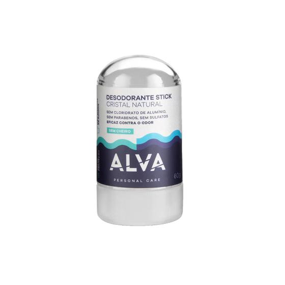 Imagem de Desodorante Cristal Alva 60g Pedra Stick Natural S/Aluminio