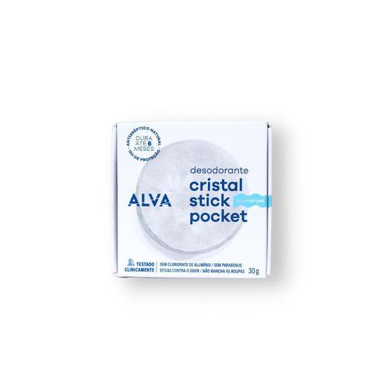 Imagem de Desodorante Cristal Pocket Alva 30G
