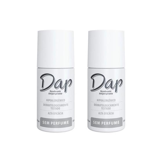 Imagem de Desodorante Dap Roll-On Sem Perfume 55Ml - Kit Com 2Un