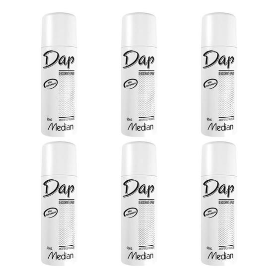 Imagem de Desodorante Dap Spray 90Ml - Kit Com 6Un