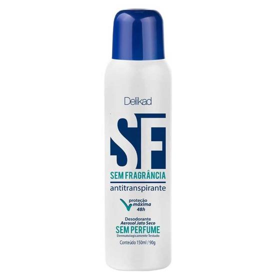 Imagem de Desodorante Delikad SF Aerossol Sem Perfume 150ml