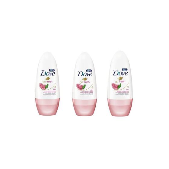 Imagem de Desodorante Dove 50 Ml Feminino Go Fresh Roma - Kit C/3Und