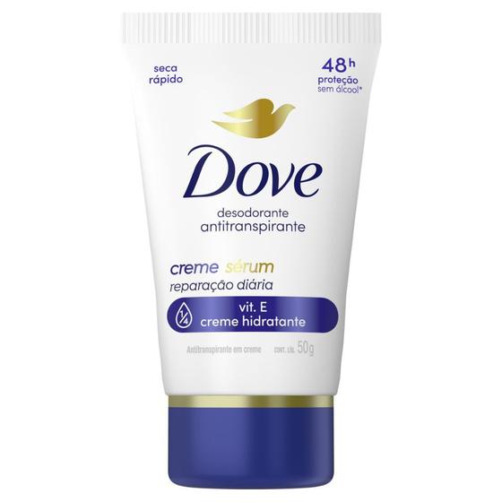 Desodorante Dove Antitranspirante Creme Sérum Reparação Diária 50g