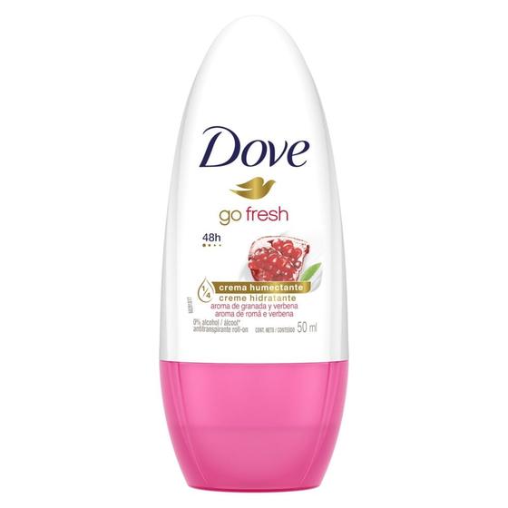 Imagem de Desodorante Dove Go Fresh Romã e Verbena Roll-on Antitranspirante 50ml