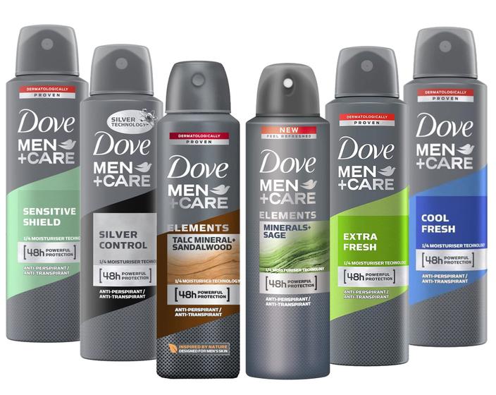 Desodorante Dove Men+Care Dry Spray Antitranspirante - 150ml (6 Unidades) Menor preço em Desodorante Dove Men+Care Dry Spray Antitranspirante - 150ml (6 Unidades)