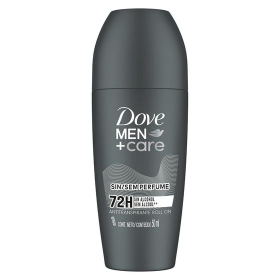 Imagem de Desodorante Dove Men + Care Sem Perfume Roll-on Antitranspirante 72h com 50ml