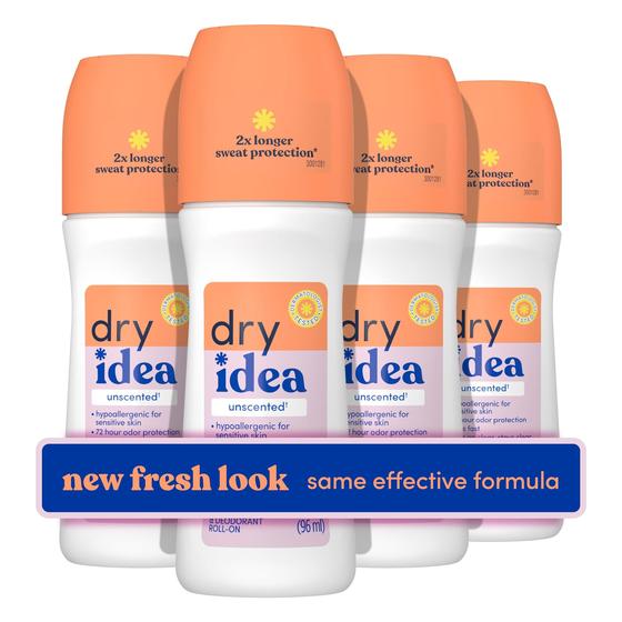 Imagem de Desodorante Dry Idea Roll-On 90ml - Pacote com 4 Unidades