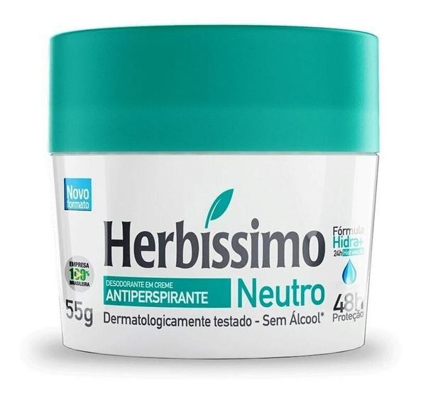 Desodorante Em Creme Herbíssimo Neutro 55g Menor preço em Desodorante Em Creme Herbíssimo Neutro 55g