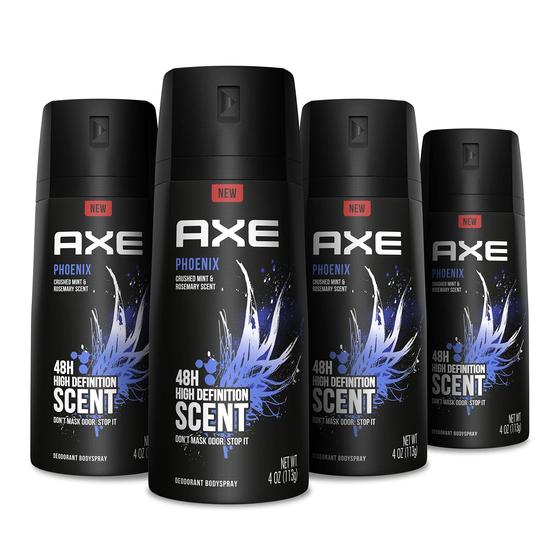 Imagem de Desodorante em spray corporal AXE Phoenix para homens 120 ml (pacote com 4)