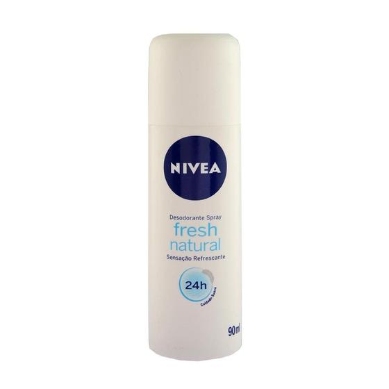 Imagem de Desodorante Feminino Spray Fresh Natural 24h 90ml - Nivea