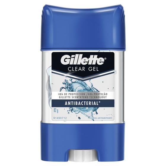 Imagem de Desodorante Gel Antitranspirante Gillette Antibacterial 82g