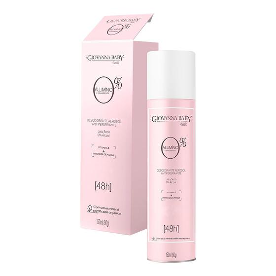 Imagem de Desodorante Giovanna Baby Classic Aerossol 0% Alumínio Antiperspirante 48h 150ml