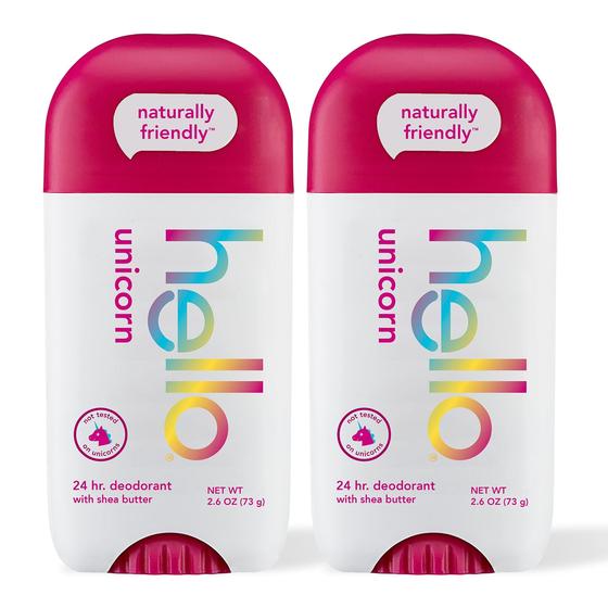 Imagem de Desodorante Hello Unicorn - Sem Alumínio (75ml) - Pacote com 2 Unidades