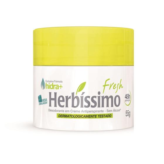 Imagem de Desodorante Herbissimo Creme Fresh 55 gramas - Herbíssimo