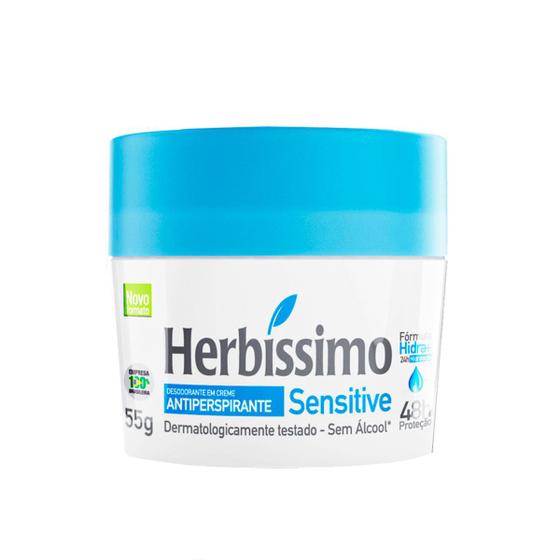 Desodorante Herbíssimo em Creme Antitranspirante Sensitive - 55g Menor preço em Desodorante Herbíssimo em Creme Antitranspirante Sensitive - 55g