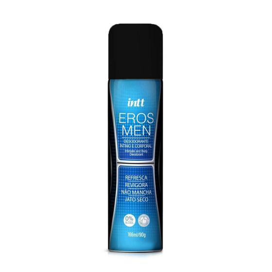 Imagem de Desodorante Íntimo e Corporal Masculino com Jato Seco - Intt Eros Men - 166ml - Intt Cosméticos