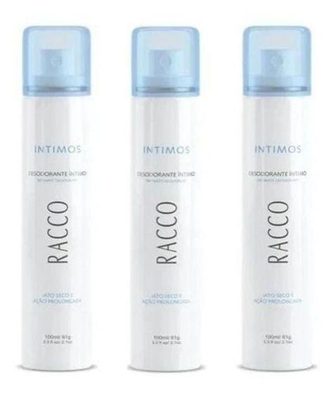 Imagem de Desodorante intimo Jato Seco Racco Kit com 3 (100ml cada)