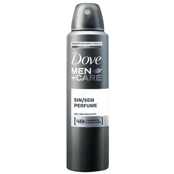 Imagem de Desodorante Masculino Dove Men + care sem perfume, aerossol, 1 unidade com 150mL