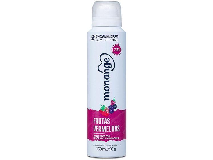 Imagem de Desodorante Monange Frutas Vermelhas Aerossol - Antitranspirante Feminino 72 Horas 150ml