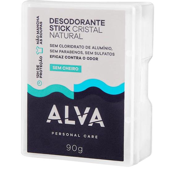 Imagem de Desodorante Natural Cristal Stone Alva Sem Perfume 90g Origi