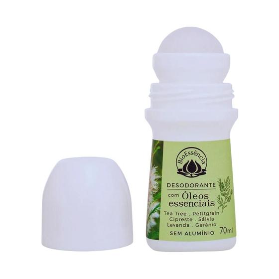 Imagem de Desodorante Natural Roll on 70ml com óleos essenciais sem alumínio  Bioessência