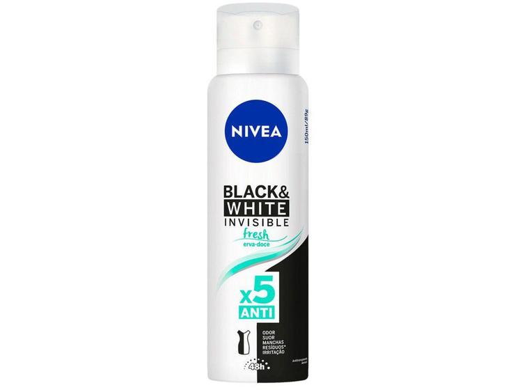 Imagem de Desodorante Nivea Invisible Black e White Aerossol - Antitranspirante Feminino 150ml