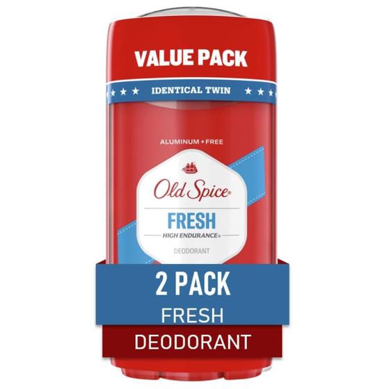 Imagem de Desodorante Old Spice de alta resistência, sem alumínio, 90 ml (pacote com 2)