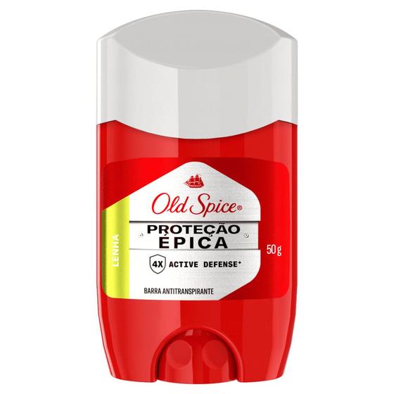 Imagem de Desodorante Old Spice Masculino 50gr Barra Lenha