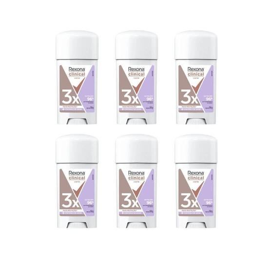 Imagem de Desodorante Rexona Creme Clinical 58G Fem Extra Dry - 6Un