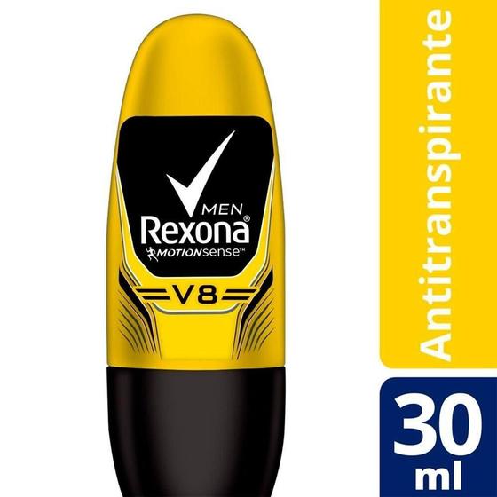 Imagem de Desodorante Rexona Roll On Compact V8 30ml Embalagem com 6 Unidades