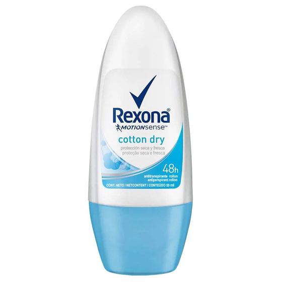 Imagem de Desodorante rexona roll on cotton feminino 50g