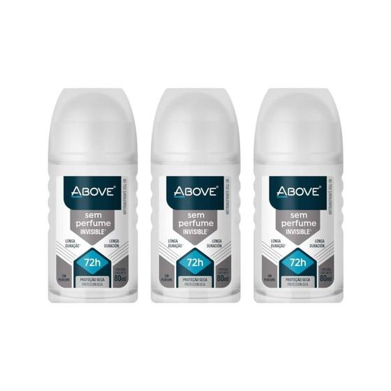 Imagem de Desodorante Roll-On Above Sem Perfume 50Ml - Kit C/3Un