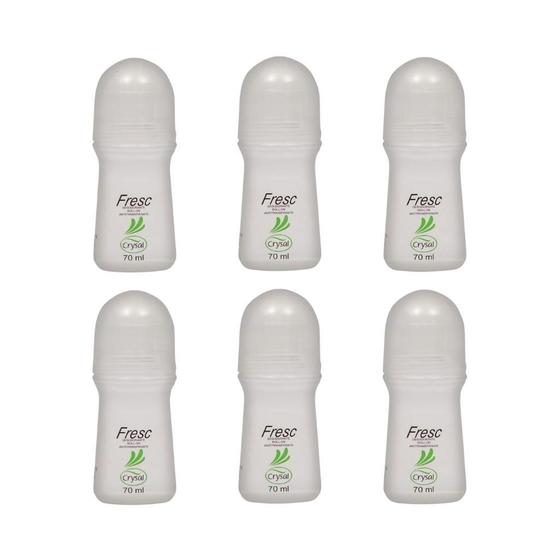 Imagem de Desodorante Roll-On Crysal 70Ml Fresh - Kit Com 6Un