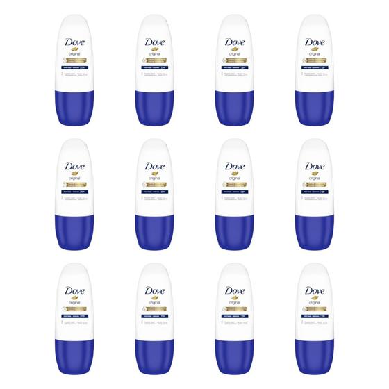 Imagem de Desodorante Roll-on Dove 30ml Fem Original - Kit C/ 12un